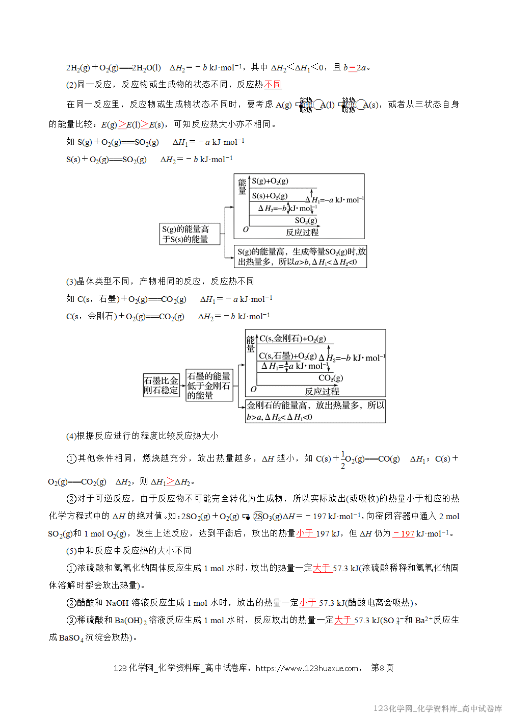 2025~2026学年高二化学上学期期中考试复习考点大串讲专题01化学反应的热效应复习讲义(教师版)